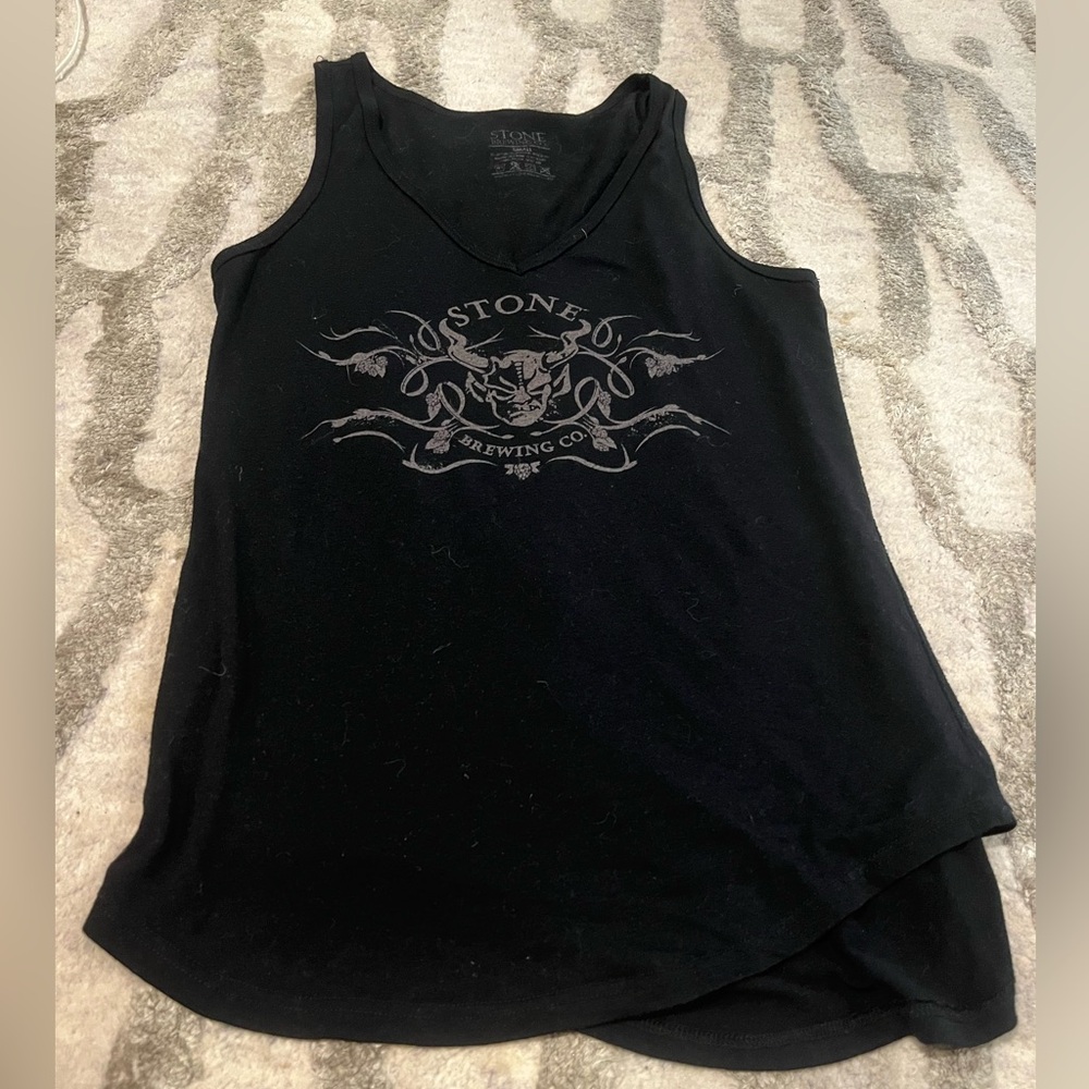 Stone Brewing Women's Black Logo Tank Top